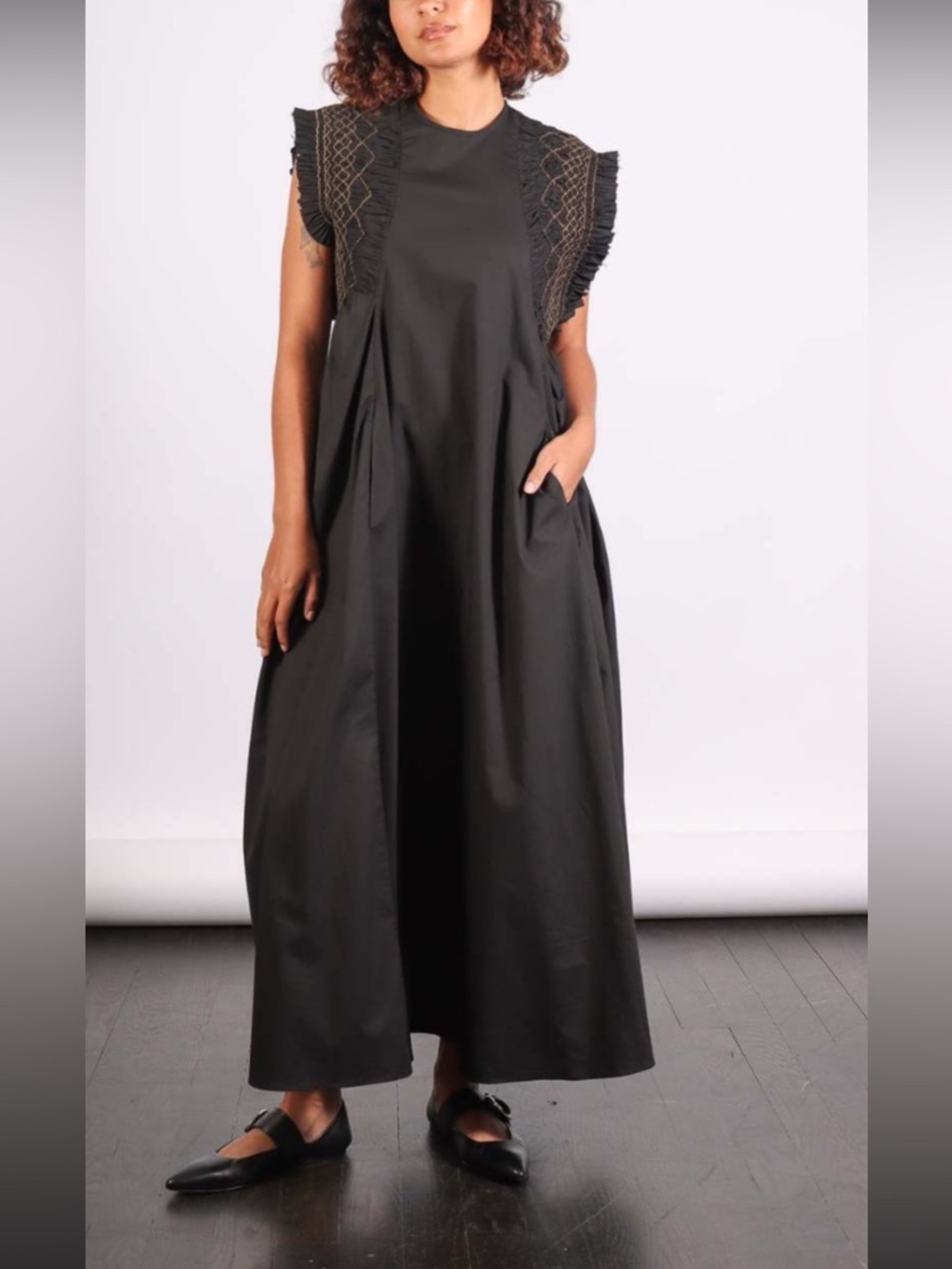 Elegant Brown Women's Dress - Picture 11 of 12